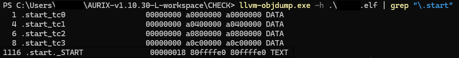linker bad section