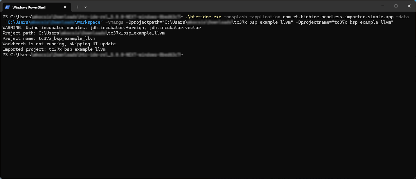 headless import one project